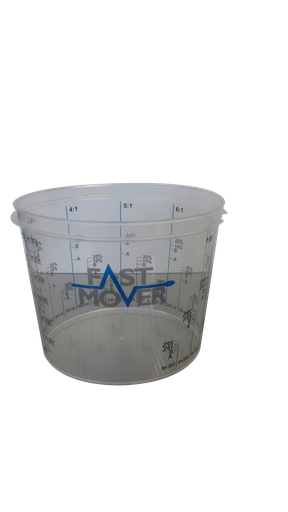 [FMT8550] Plastic paint mixing cups with ratios. 385ml . 200 cups per box