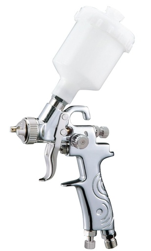 [FMT9300/0.8] HVLP gravity feed spray gun with 125ml paint pot. 0.8mm aircap