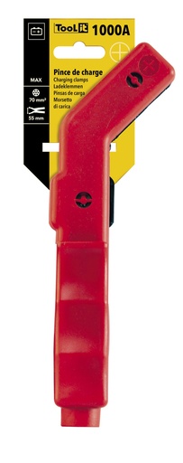 [025769] RED INSULATED CURVED CLAMP 1000A - on card