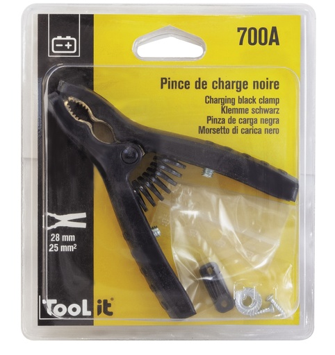 [025776] BLACK INSULATED CURVED CLAMP 120A