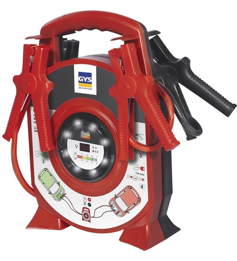 [027695] JUMP LEADS REEL 500A - 2x3.5m - 25mm2 - INSULATED CLAMPS