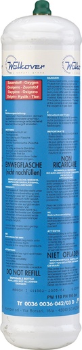 [040458] OXYGEN CARTRIDGE - NOT RECHARGEABLE - 110L