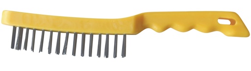 [044272] 24 STAINLESS STEEL 4 ROW BRUSHES - PLASTIC HANDLE