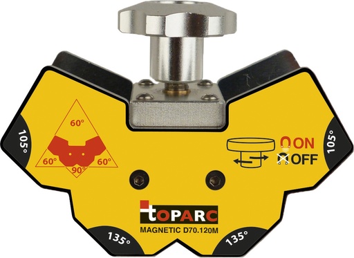 [047082] WELDING POSITIONER MULTI-ANGLE MAGNETIC D70.120M