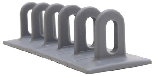 [048096] SET OF 3 GREY FLAT PLASTIC MULTIPADS (6x50x156mm)