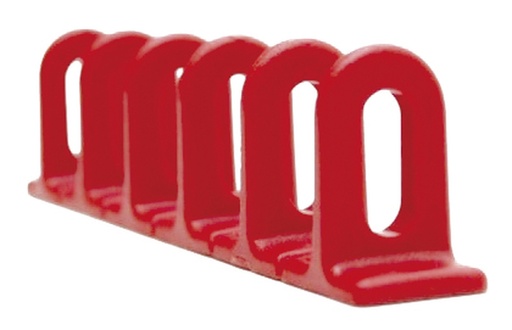 [048119] SET OF 3 RED FLAT PLASTIC MULTIPADS (6x22x156mm)