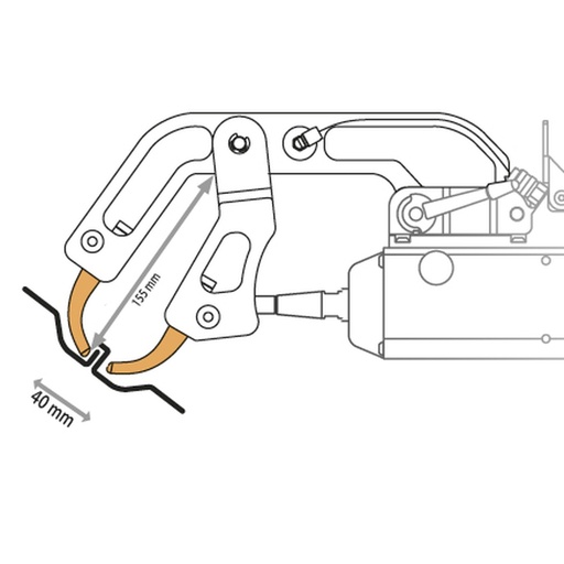 [051638] SPECIALIST NON-INSULATED DIFFICULT-ACCESS C10 ARM