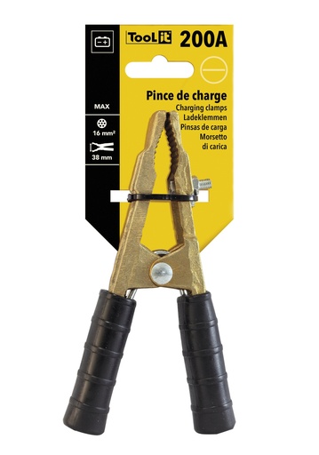 [053403] BRASS CLAMP 200A - BLACK SLEEVE - Bulk