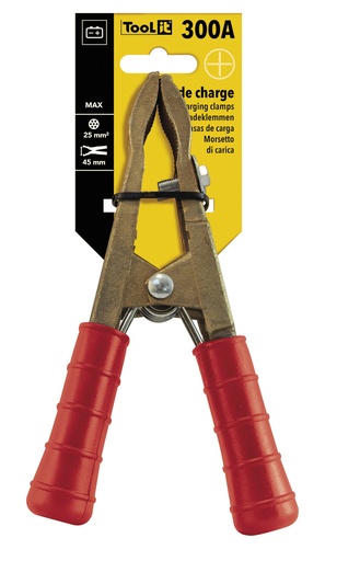 [053700] BRASS CLAMP 300A - RED SLEEVE - Bulk