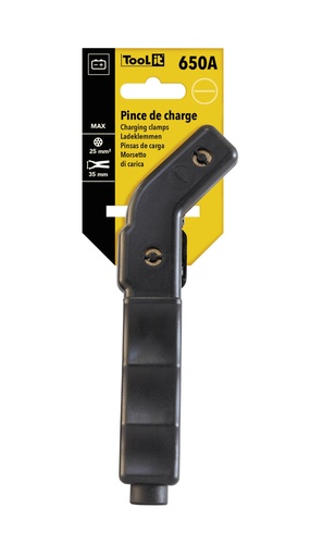 [055544] CURVED INSULATED CLAMP 650A BLACK - on card