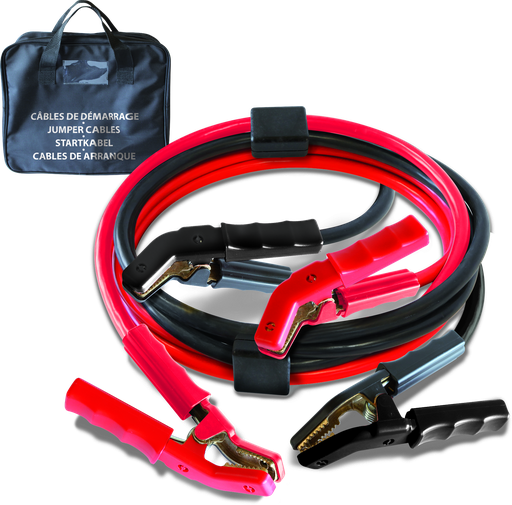 [056619] JUMP LEADS SUPER PRO 1000A (BAG) - INSULATED CLAMPS - Ø50mm² - 2 x 5m