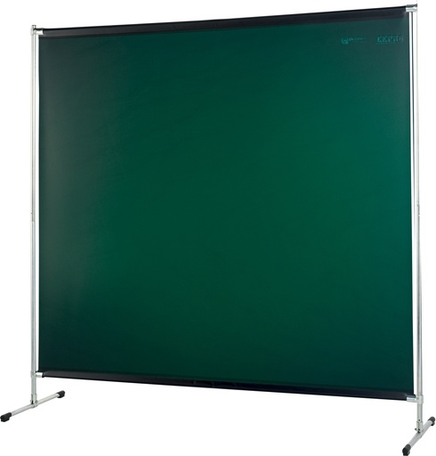 [060463] GREEN WELDING CURTAIN OPTI 200.G WITH FRAME 2x2m