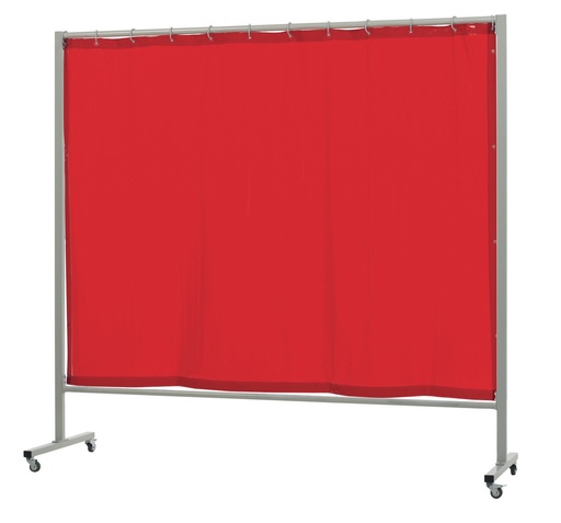 [060470] ORANGE WELDING CURTAIN OPTI 215.O ON WHEELS 2x2.15m