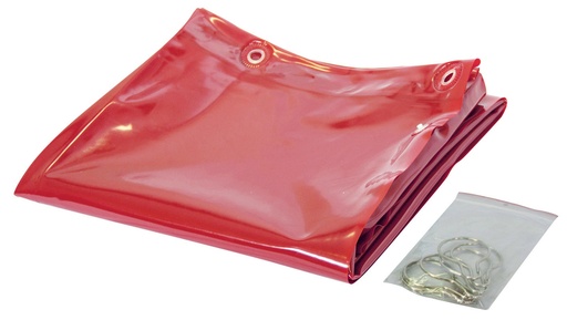 [060487] ORANGE WELDING CURTAIN OPTI 140.O CE 1.6x1.4m
