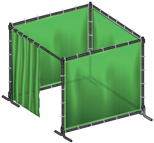 [060616] WELDING BAY OPTICAB 240.G - GREEN T9 (4 screens 2.4x1.8m)
