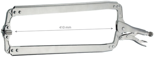 [061347] FLAT-END VICE CLAMP x2 (610mm)