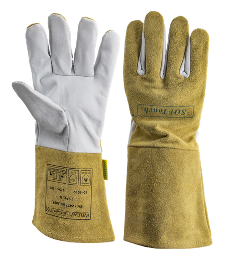 [064164] REINFORCED WELDING GLOVES MADE OF COWHIDE (T9)