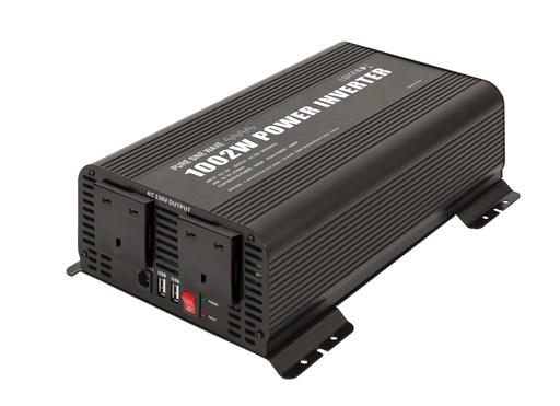 [067363] POWER INVERTER PSW 1002W - 12V - REMOTE CONTROL DISPLAY - UK