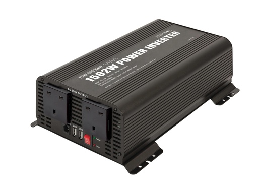 [067387] POWER INVERTER PSW 1502W - 12V - REMOTE CONTROL DISPLAY - UK