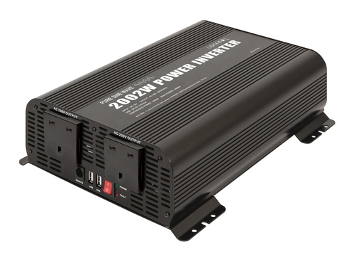 [067400] POWER INVERTER PSW 2002W - 12V - REMOTE CONTROL DISPLAY - UK