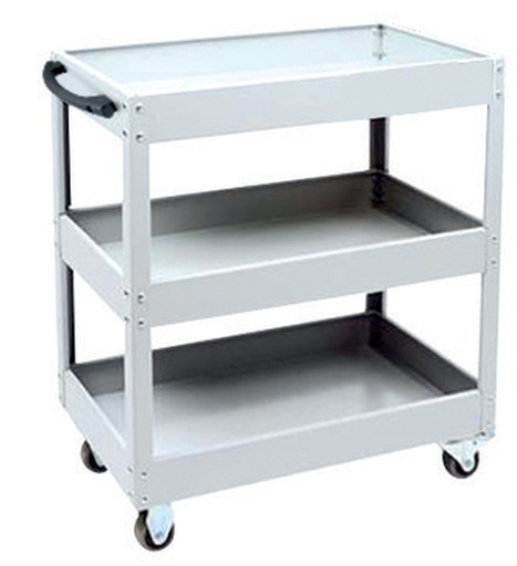 [068056] WORKSHOP TROLLEY WITH 3 TRAYS