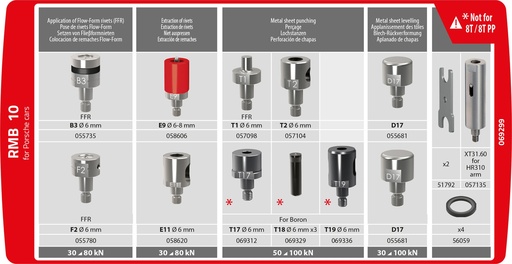 [069299] RMB 10 DIE KIT (Porsche) FOR 8T/10T RIVETER