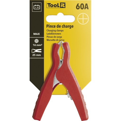[071896] CHARGING CLAMP 60A-XS RED - on card