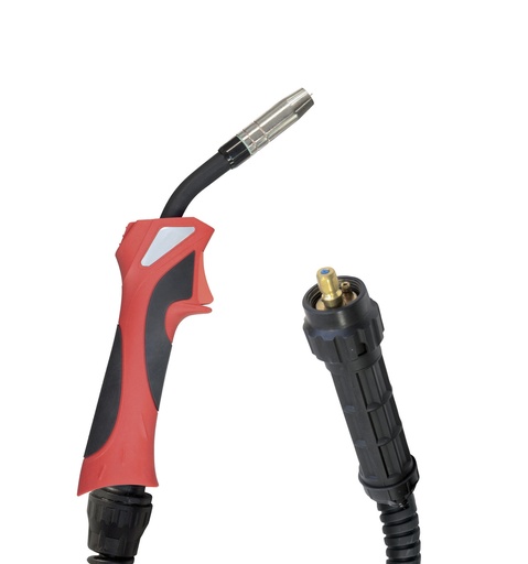 [072152] TOPARC MIG TORCH 250A - AIR - 3m - STEEL (Ø1.0mm-M6) - RED
