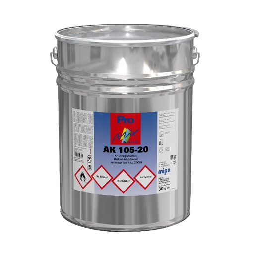 [105813009S] AK 105-20 Synthetic Zinc Primer RAL 3009 Red (20LT)