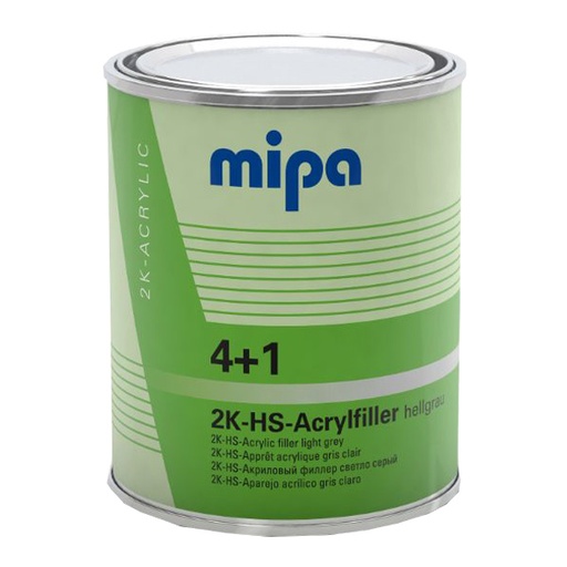 [228510002] Mipa 4+1 Acrylfiller 2K HS Grey 1Ltr