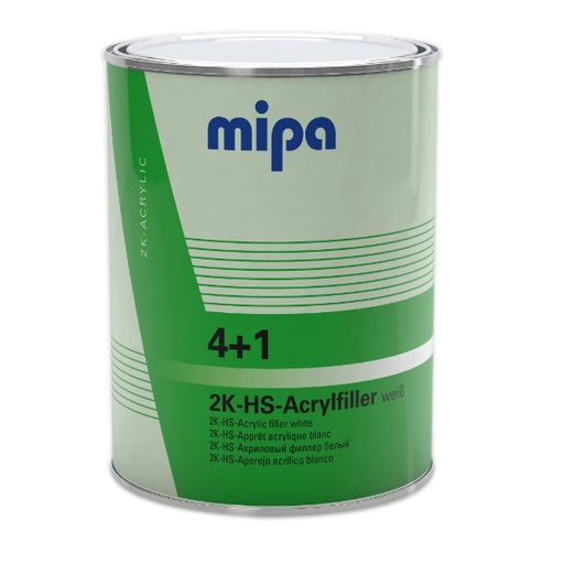 [228540003M] 4+1 Acrylfiller HS White 4L Paddle Suitable