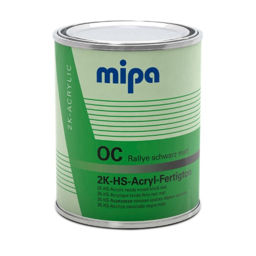 [240010001] Mipa 2K HS Ready Mixed Rallye Matt Black (1LT)