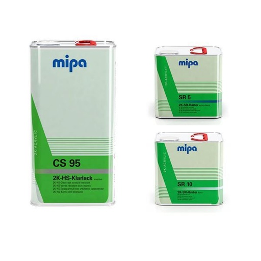 [KIT_CS95_9] Mipa CS95 Clearcoat x 120 & Hardener SR5 x 60 & SR10 x 60