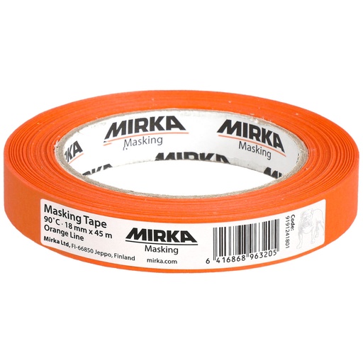 [9191241801] Masking Tape 90Â°C Orange Line 18mmx45m, 48/Pack