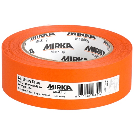 [9191243601] Masking Tape 90Â°C Orange Line 36mmx45m, 24/Pack