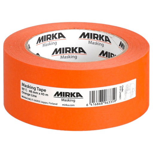 [9191244801] Masking Tape 90Â°C Orange Line 48mmx45m, 18/Pack