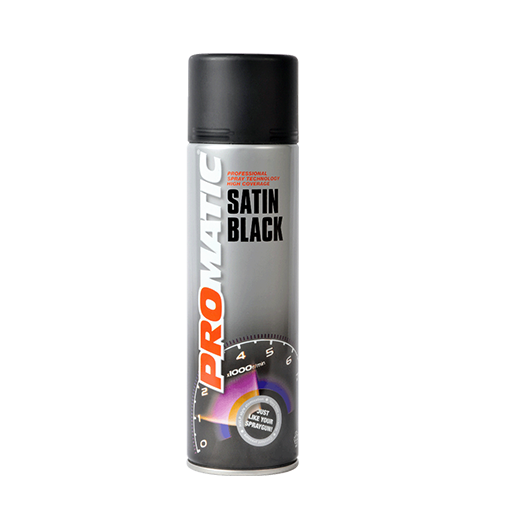 [SB500] PROMATIC - SATIN BLACK AEROSOL (500ML)