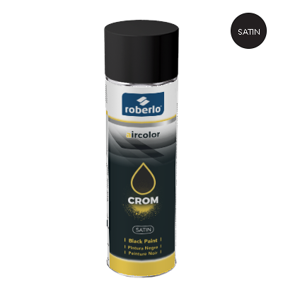 [69476] AIRCOLOR CROM Matt black 400 ml