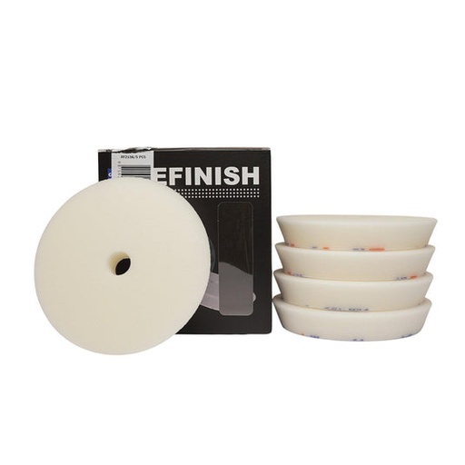 [RF2156] Box of 5 White Orbital Finishing Pads 150mm 