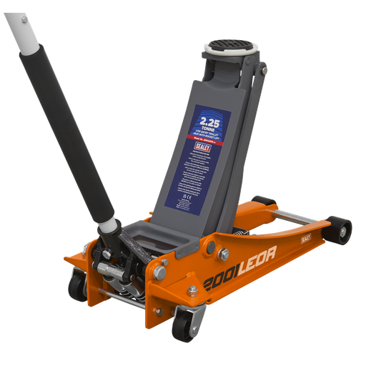 [2001LEOR] Low Profile Trolley Jack with Rocket Lift 2.25 Tonne - Orange
