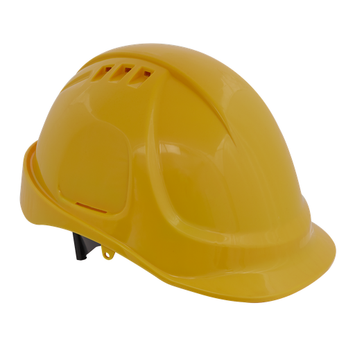 [502Y] Safety Helmet - Vented (Yellow)