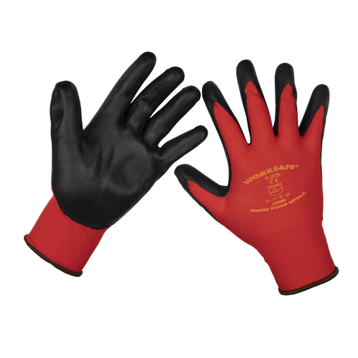 [9125L/12] Worksafe® Nitrile Foam Gloves, Large - Pack of 12 Pairs