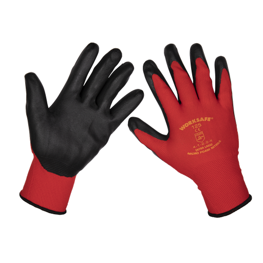 [9125XL/12] Worksafe® Nitrile Foam Gloves, X-Large - Pack of 12 Pairs