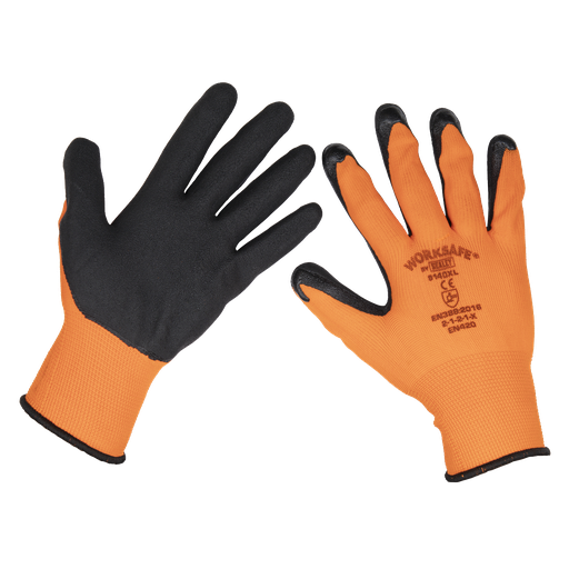 [9140XL/12] Worksafe® Foam Latex Gloves, X-Large - Pack of 12 Pairs