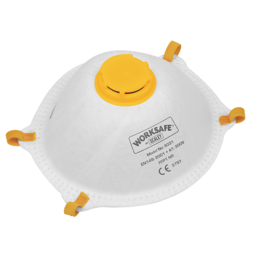 [9331/10] Worksafe® FFP1 Valved Cup Mask - Pack of 10