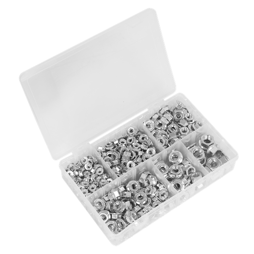 [AB031FN] Flange Nut Assortment M5-M12 Serrated 390pc