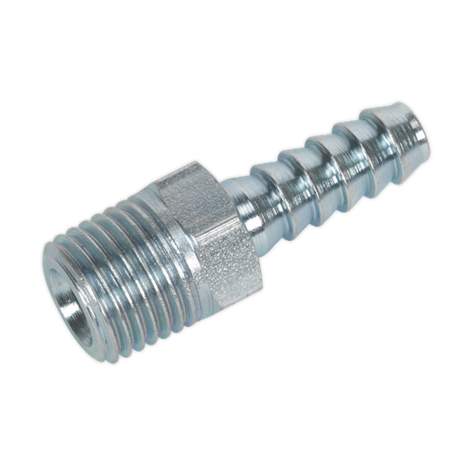 [AC08] PCL Screwed Tailpiece Male 1/4"BSPT - 1/4" Hose - Pack of 5