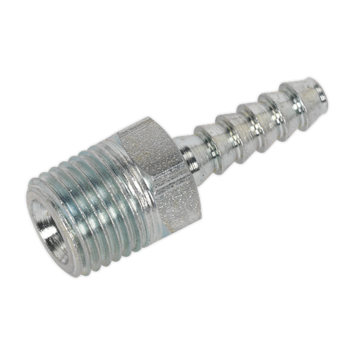 [AC38] PCL Screwed Tailpiece Male 1/4"BSPT - 3/16" Hose - Pack of 5