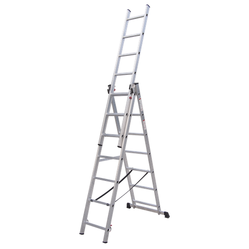 [ACL307] Extension Combination Ladder 3 x 7 Aluminium - BS EN 131