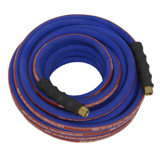 [AH15R] Extra-Heavy-Duty Air Hose with 1/4"BSP Unions 15m x 8mm